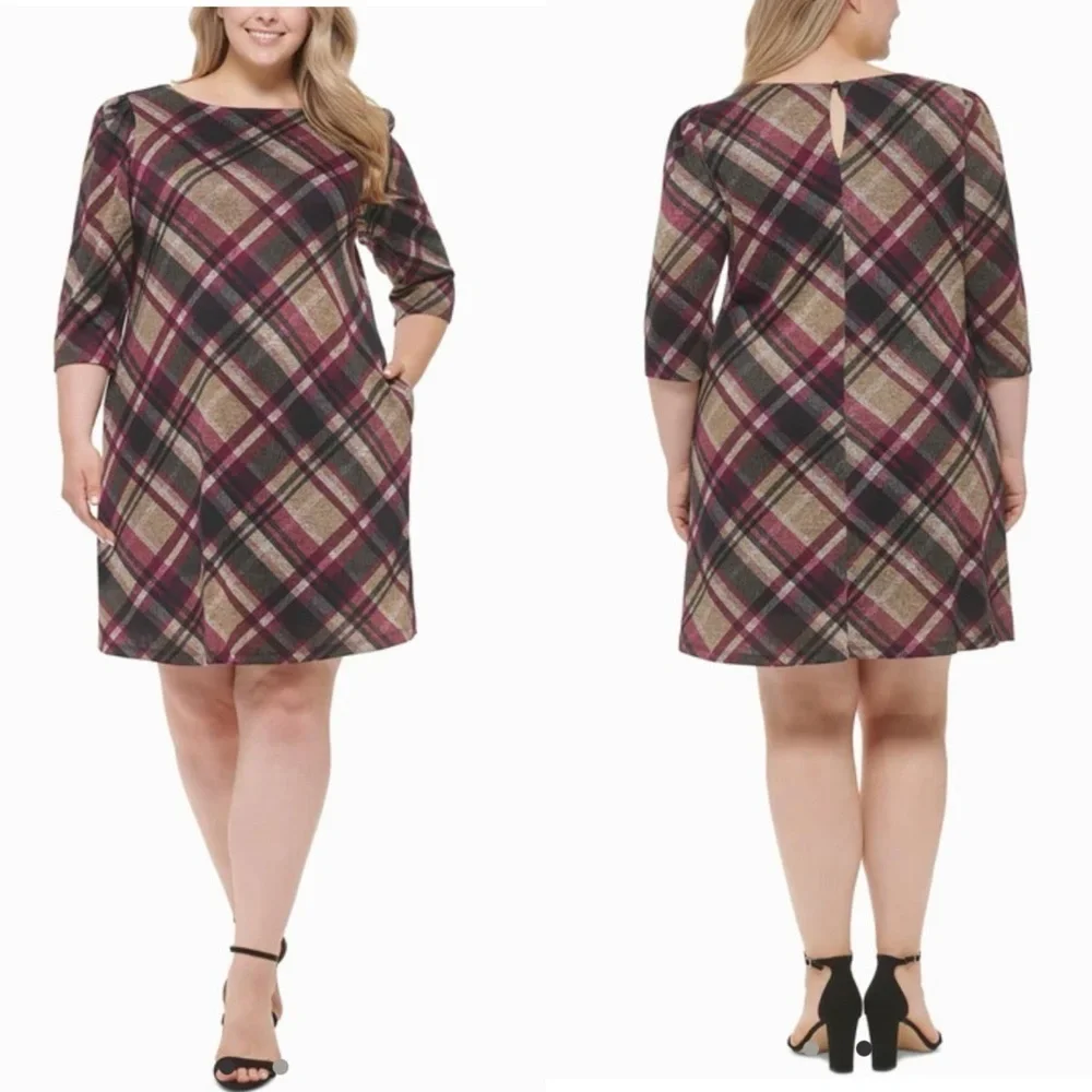🌻Jessica Howard Plaid Dress - Picture 1 of 6